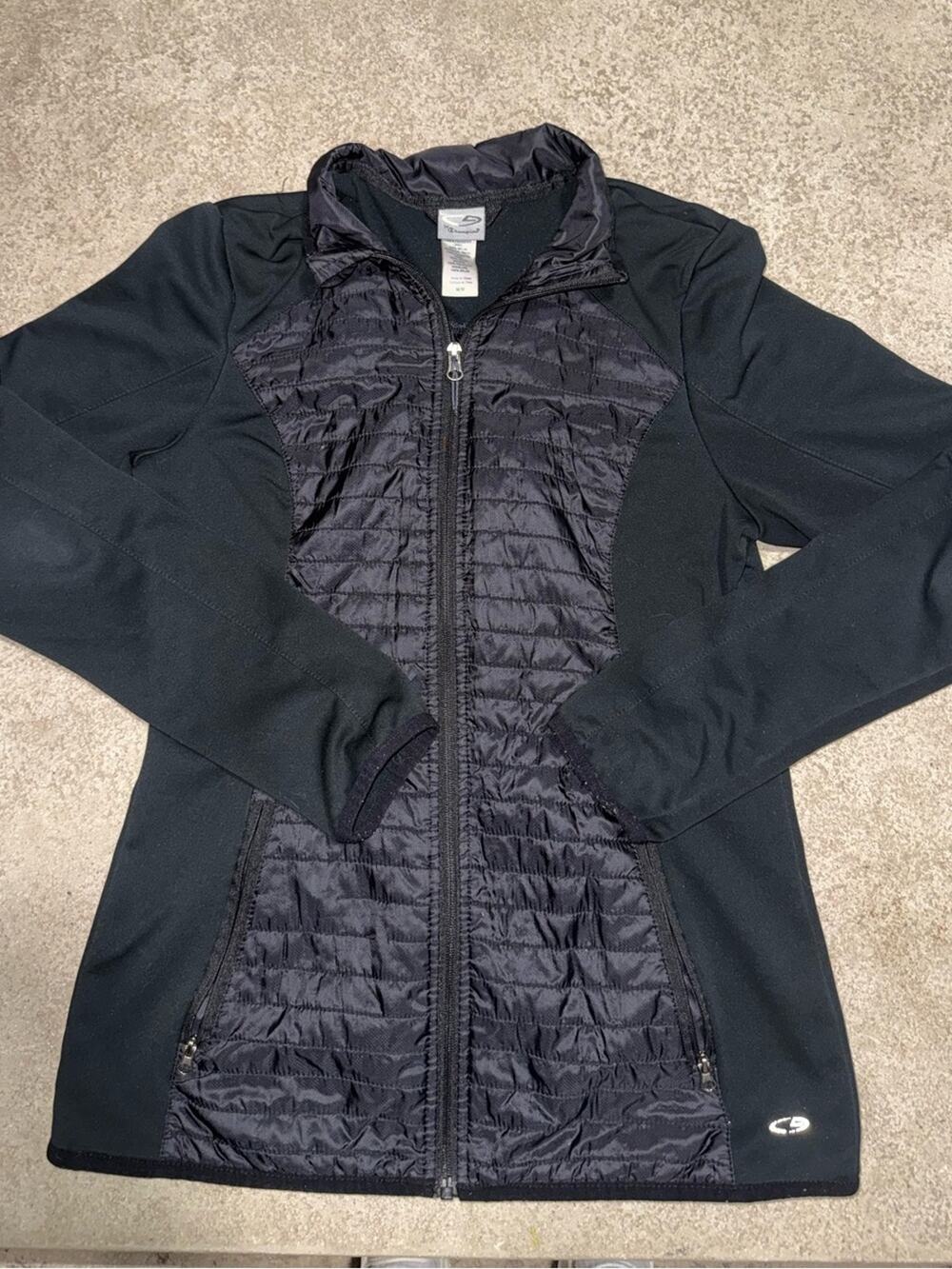 C9 by Champion Black Quilted Hybrid Bomber Jacket